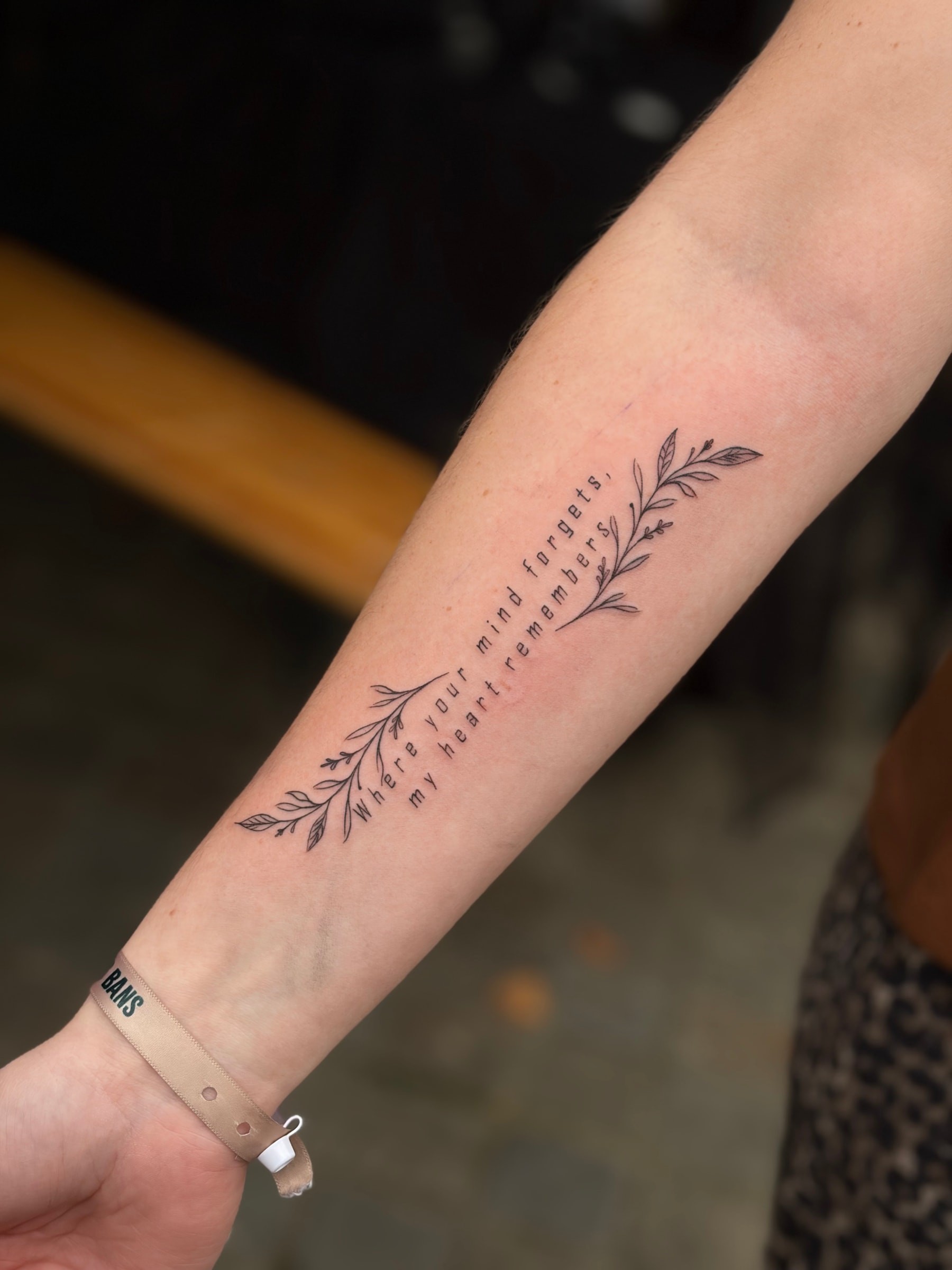 Exemple de tatouage lettering