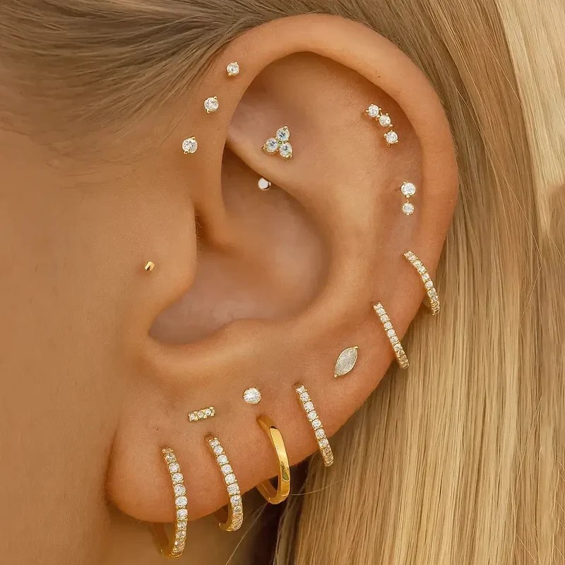 Perçages de la zone Oreille